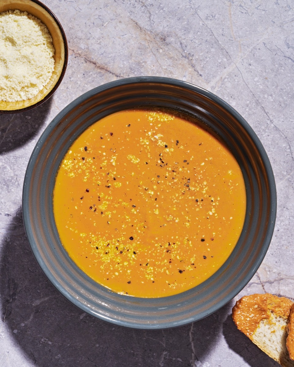 Cream of Tomato w/ Chicken & Orzo